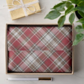 Rood, Mocha & Cream Plaid #2 Tissuepapier (Geschenk)