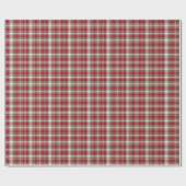 Rood, Mocha & Cream Plaid Cadeaupapier (Vlak)