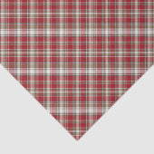 Rood, Mocha & Cream Plaid Tissuepapier (Detail)