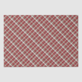 Rood, Mocha & Cream Plaid Tissuepapier