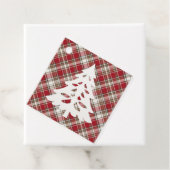 Rood, Mocha & Crème Geplaatst met Boom Bedankjes Labels (In situ)