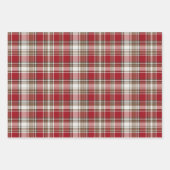 Rood, Mocha & Crème Geplaatst met Boom Inpakpapier Vel (Voorkant 3)