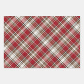 Rood, Mocha & Crème Geplaatst met Boom Inpakpapier Vel (Voorkant)