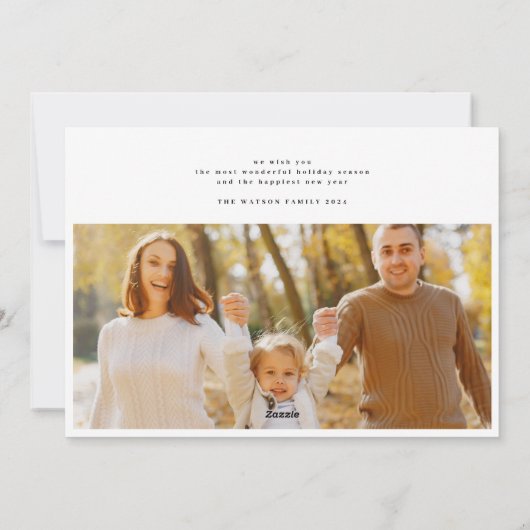 rood modern 6 multi Photo Collage vrolijk kerstfee Feestdagenkaart (Achterkant)