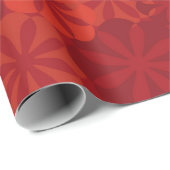 Rood Modern Chinees Nieuwjaar Flower Wrapping Pape Cadeaupapier (Rol Hoek)