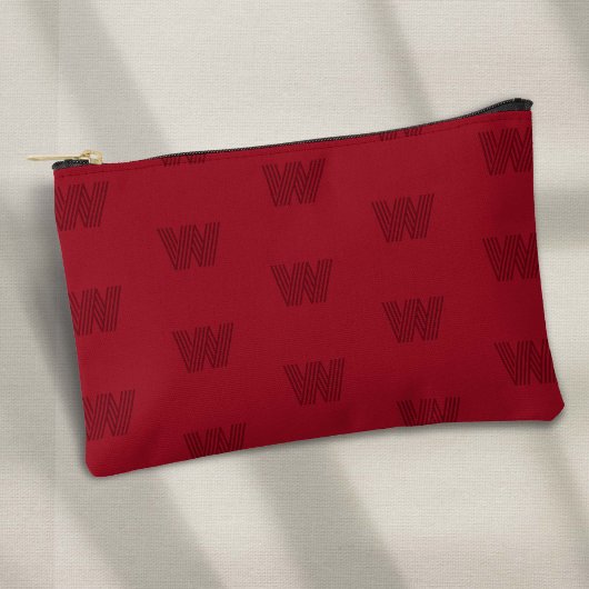 Rood modern monogram etui