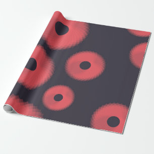 Rood, modern, stedelijk, leuk abstract geometrisch cadeaupapier