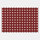 Rood Moderne Kerstbomen Sneeuwvlokken Feestelijk Inpakpapier Vel (Voorkant 2)