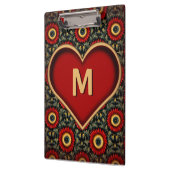  rood  monogram hartklembord klembord (Links)