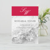 Rood monogram repetitie Inwendige Kaart (Staand voorkant)