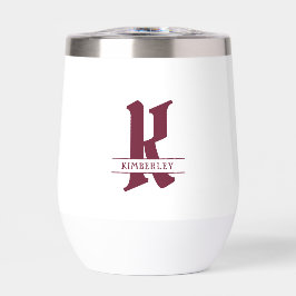 Rood Monogram, splitletter typografie