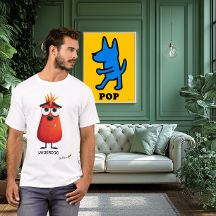rood monster   UNDERDOG - door ontwerp   Uniek T-shirt