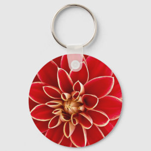 Rood mooie bloemen bloemen bloeien helder sleutelhanger