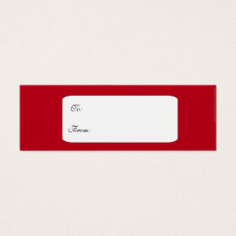 Rood moorish Islamitisch cadeau label Mini Visitekaartjes