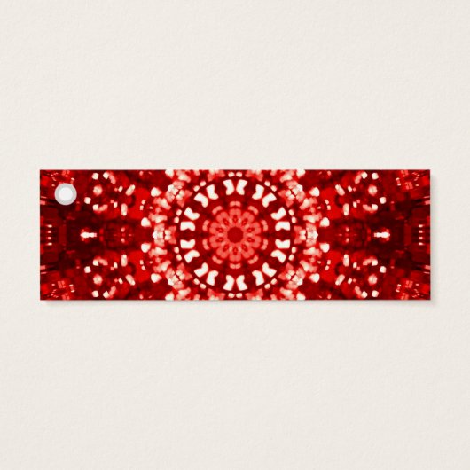 Rood moorish Islamitisch cadeau label Mini Visitekaartjes (Achterkant)
