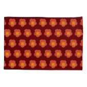 Rood moss Roos ventilator naadloos patroon op Kussensloop (Achterkant)