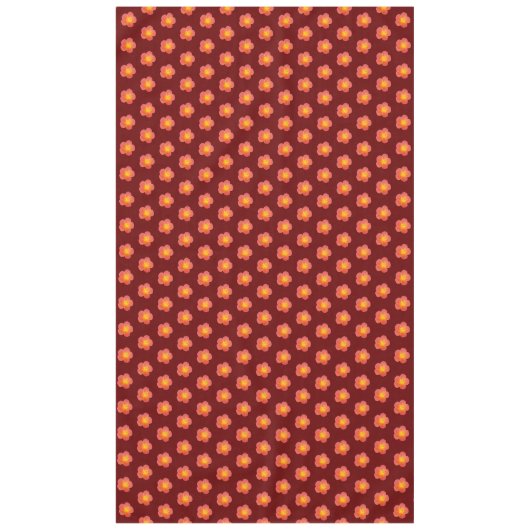 Rood moss Roos ventilator naadloos patroon op Tafelkleed (Voorkant)