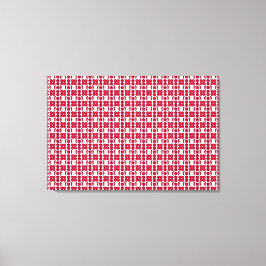 rood motief canvas afdruk