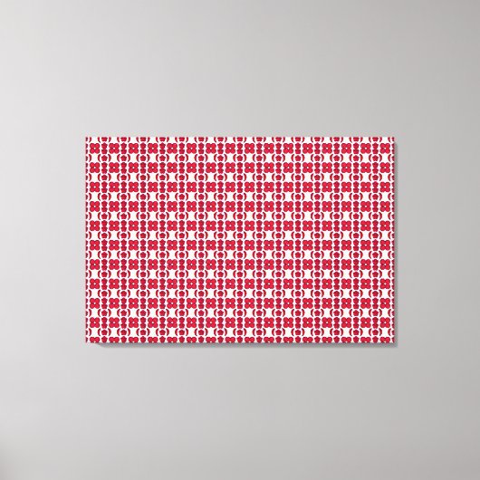 rood motief canvas afdruk (Voorkant)