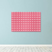 rood motief canvas afdruk (Insitu (Houten vloer))