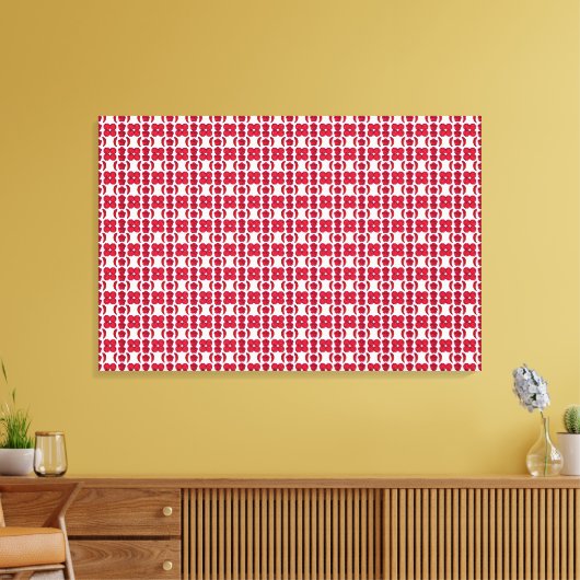 rood motief canvas afdruk (Insitu (Woonkamer))