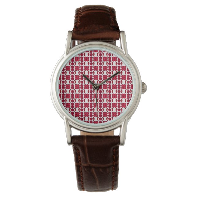 rood motief horloge (Voorkant)