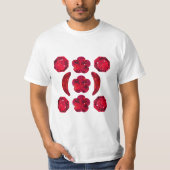 rood motief t-shirt (Voorkant)
