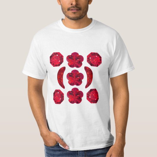 rood motief t-shirt (Voorkant)