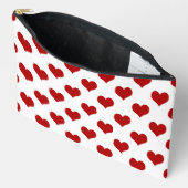Rood Mozaïek Hart Patroon Etui (Open)
