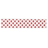Rood Mozaïek Hartpatroon Medium Tafelloper (Horizontaal)