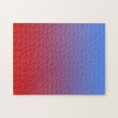 Rood naar blauwe kleuren, eenvoudig ontwerp. legpuzzel (Horizontaal)