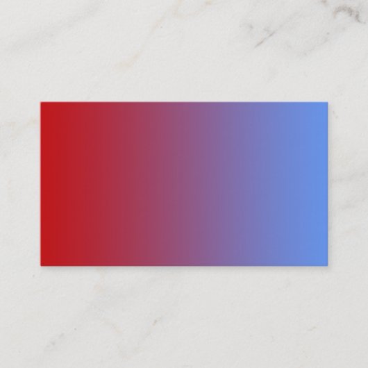Rood naar blauwe kleuren, eenvoudig ontwerp. visitekaartje (Voorkant)