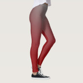 Rood naar Grijs Verlopen Moderne Leggings (Rechts)