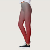 Rood naar Grijs Verlopen Moderne Leggings (Links)