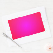 Rood naar Magenta Gradiënt Rechthoekige Sticker (Envelop)