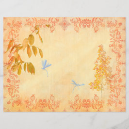 Rood najaar 2 niet-gelijnd Junkjournal-papier