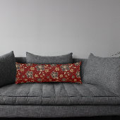 Rood natuurlijk bloemlichaam kussen