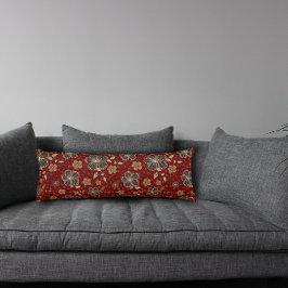 Rood natuurlijk bloemlichaam kussen