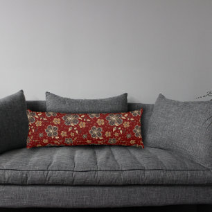 Rood natuurlijk bloemlichaam kussen