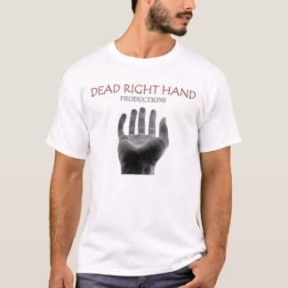 Rood negatief - wit t-shirt