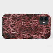 Rood netwerk van roestvast en gevlekt draad Case-Mate iPhone case (Achterkant (horizontaal))