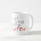 Rood nog maar één hoofdstuk koffie Mok (Voorkant rechts)