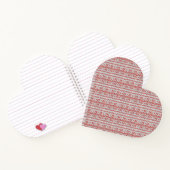 ROOD NORDIC KNIT Heart Shape Notitieboek (Binnen)