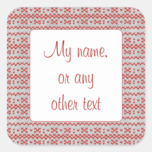 ROOD NORDISCH BREISEL 3" Vierkante Matte Stickers