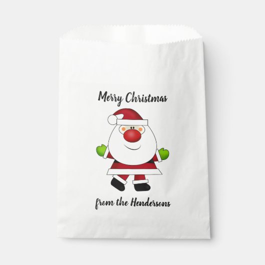 Rood-nosed kerstman bedankzakje (Voorkant)