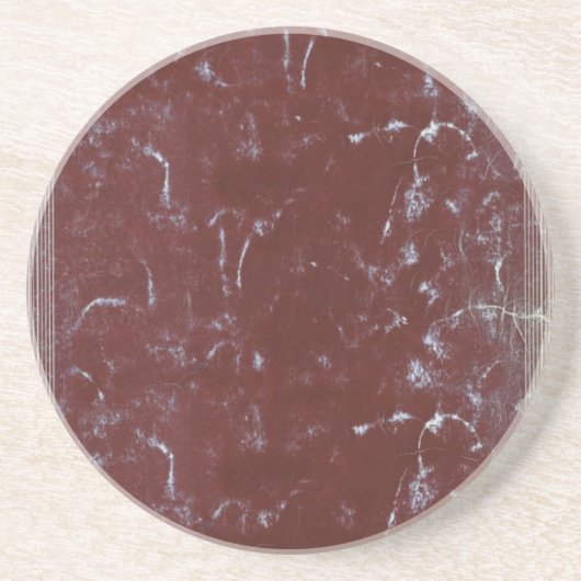  rood Notitieboek Hoesje Zandsteen Onderzetter (Voorkant)