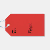 Rood nr.1, RODE KADOTAG Cadeaulabel (Achterkant Horizontaal)