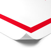 Rood nummer twaalf Poster (Hoek)