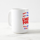 Rood of blauw, Liverpool houdt van je Koffiemok (Voorkant links)