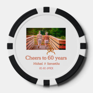 rood of boog feestelijk 60 jaar getrouwd  poker chips
